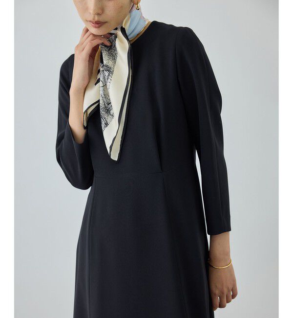 ROPE「トリアセダブルクロス セミフレアーワンピース/イージーケア・セットアップ対応・26SS」|ワンピース|