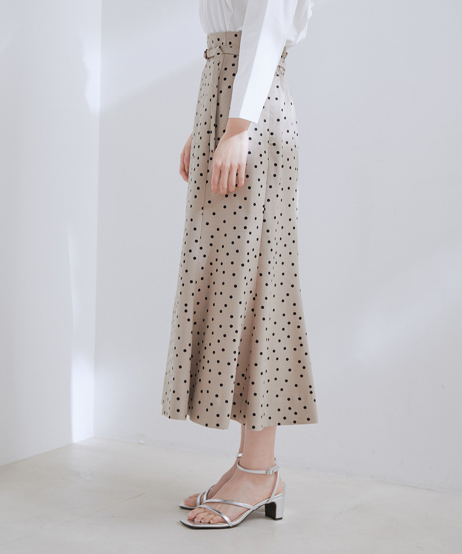 VIS「【新色】【接触冷感・洗える】美easy細ベルトマーメイドスカート」|スカート|