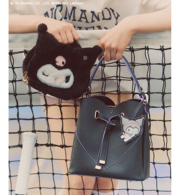 VIS「【マイメロディ&クロミ】 VIS別注モデルハートカットバッグ＆チャームSET」|ハンドバッグ|