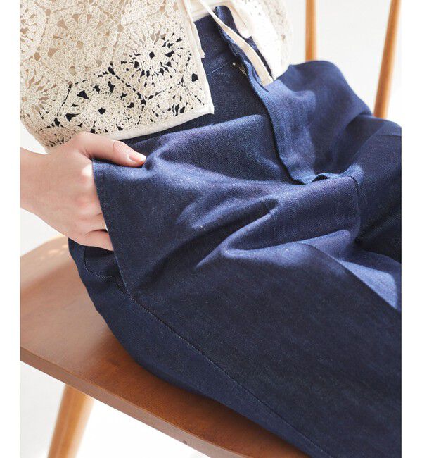 VIS「グリッターワイドデニムパンツ」|デニム|