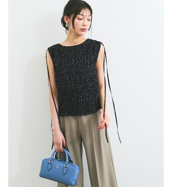 VIS「プリーツシアーシャーリングブラウス」|シャツ・ブラウス|