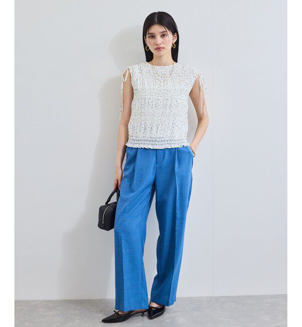 VIS「プリーツシアーシャーリングブラウス」|シャツ・ブラウス|