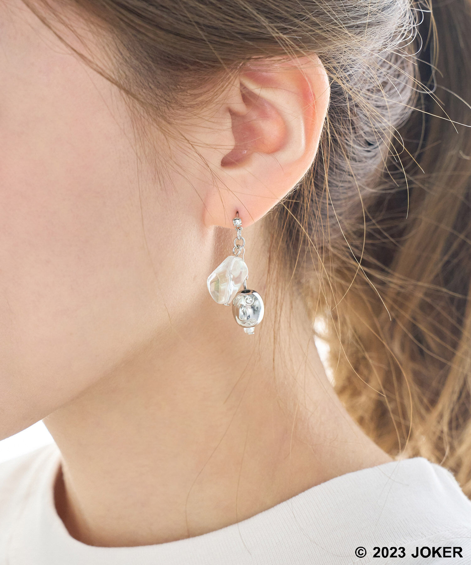 ROPE PICNIC PASSAGE「【Pingu &times; ROPE' PICNIC】ポーチ付きクリアカラーピングーフェイスピアス」|ピアス|