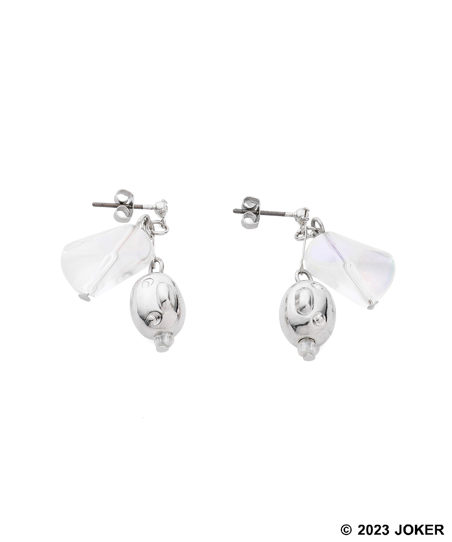 ROPE PICNIC PASSAGE「【Pingu &times; ROPE' PICNIC】ポーチ付きクリアカラーピングーフェイスピアス」|ピアス|