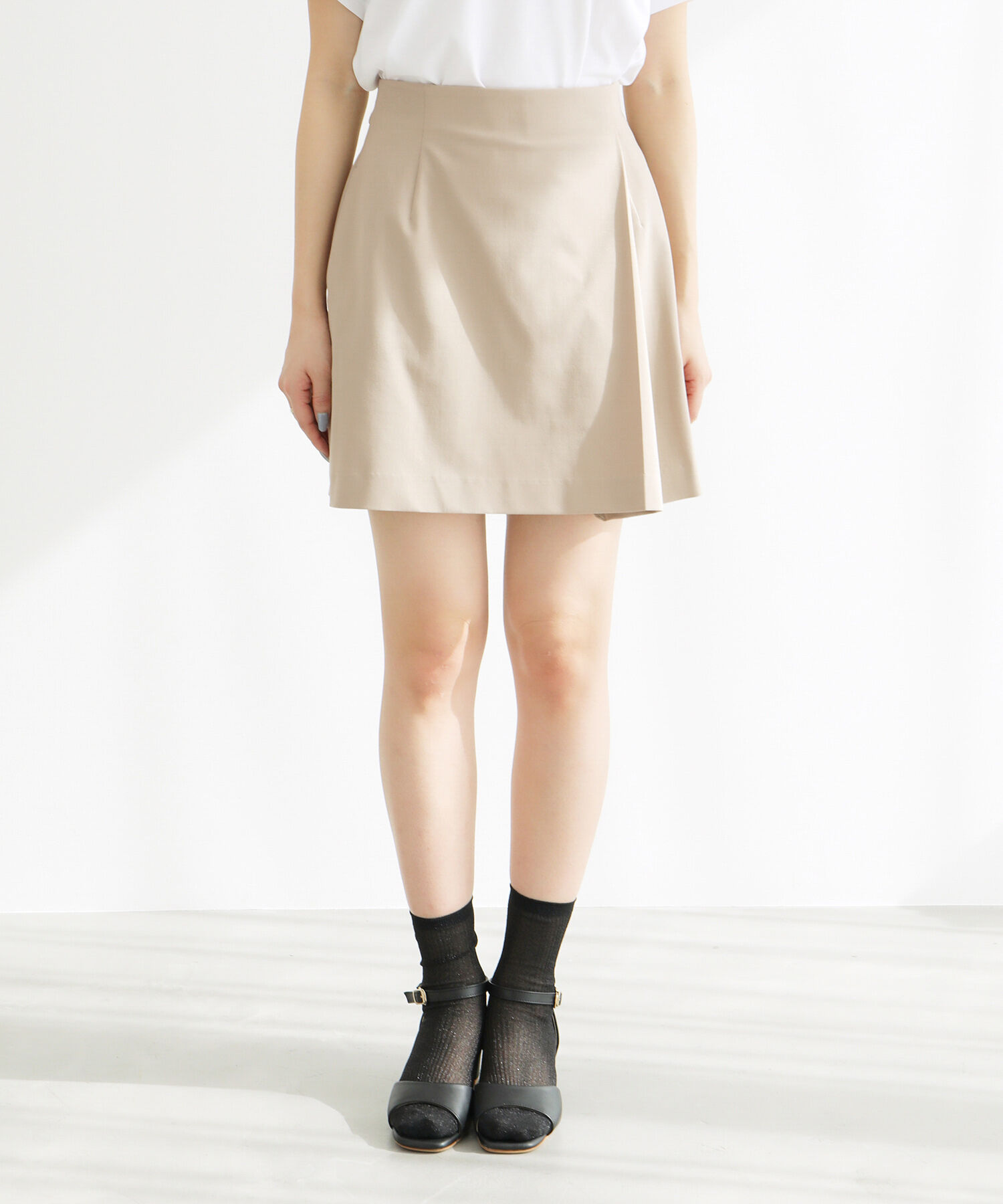 Rope&rsquo;Picnic「ラップ風ミニスカート」|スカート|