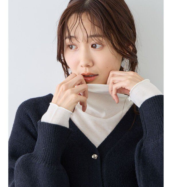 Rope&rsquo;Picnic「ラメシアーリブタートルトップス」|Tシャツ・カットソー|