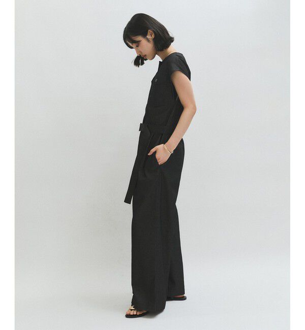 ADAM ET ROPE'「ノーカラースリーブオールインワン」|オールインワン|