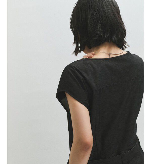 ADAM ET ROPE'「ノーカラースリーブオールインワン」|オールインワン|