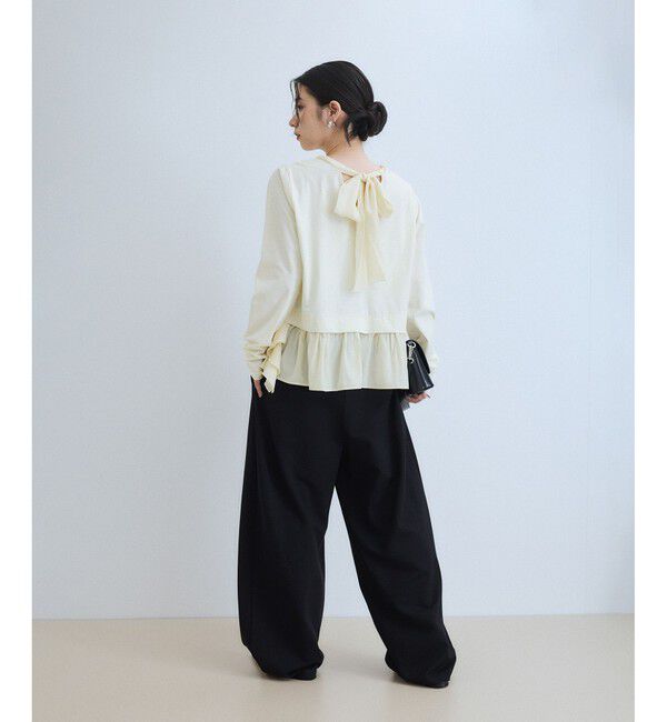 ADAM ET ROPE'「【WEB限定】2WAYバックリボントップス」|Tシャツ・カットソー|