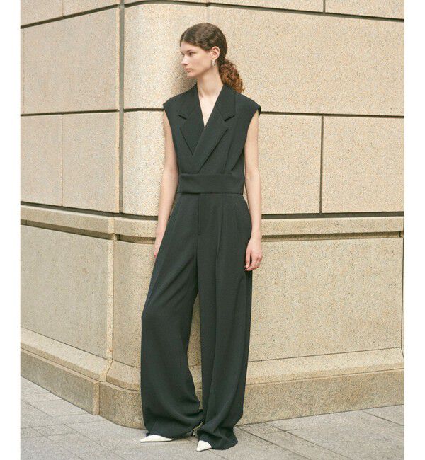 ADAM ET ROPE'「【EMOELLE】スリーブレスオールインワン カルゼ」|オールインワン|