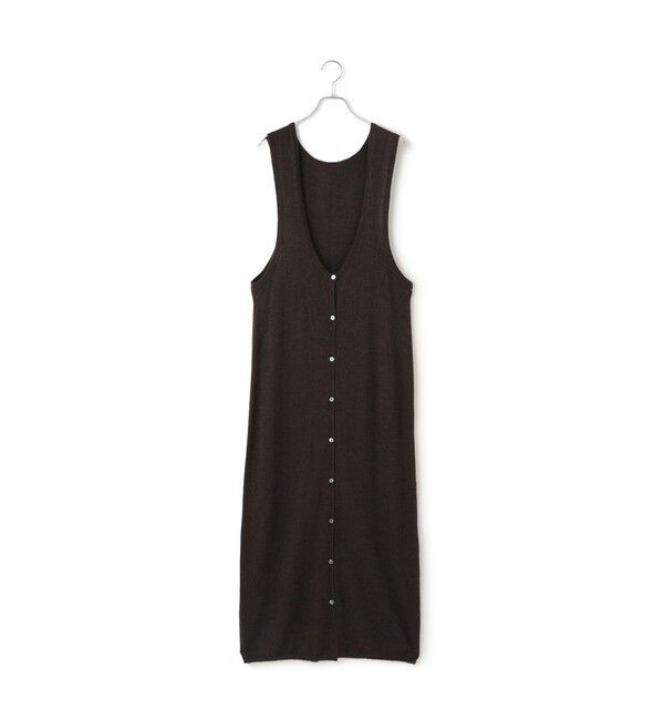 ADAM ET ROPE'「モヘアミックスUネックワンピースネックポーチセット」|ワンピース|