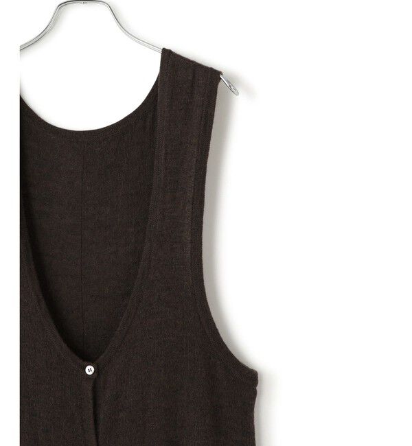 ADAM ET ROPE'「モヘアミックスUネックワンピースネックポーチセット」|ワンピース|