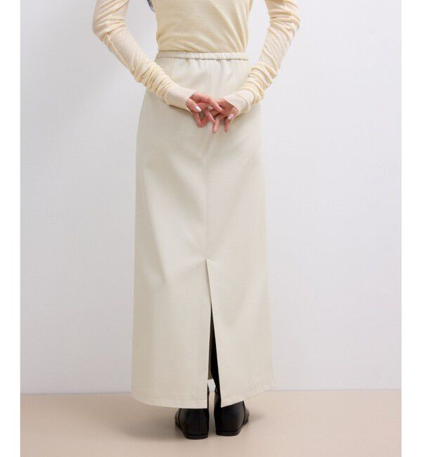 ADAM ET ROPE'「【WEB限定】シンセティックレザータイトスカート」|スカート|