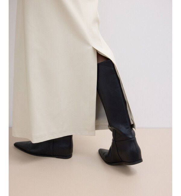 ADAM ET ROPE'「【WEB限定】シンセティックレザータイトスカート」|スカート|