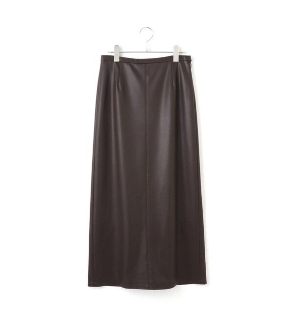 ADAM ET ROPE'「【WEB限定】シンセティックレザータイトスカート」|スカート|