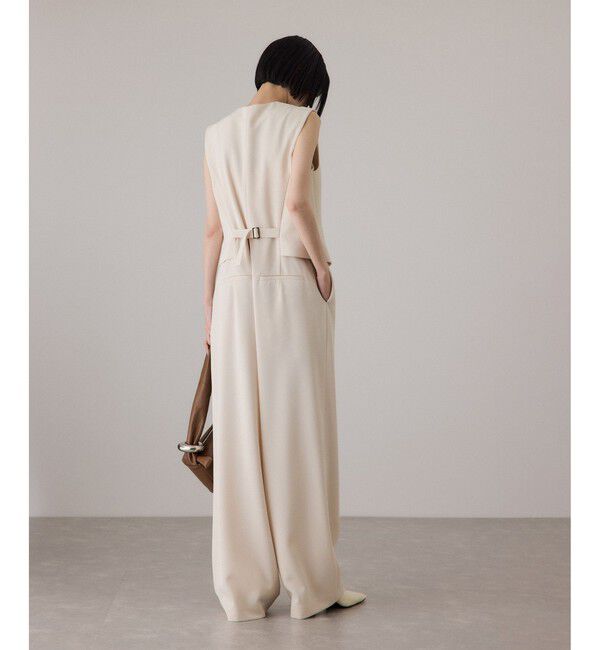 ADAM ET ROPE'「【サステナブル】ジレコンビロンパース」|オールインワン|