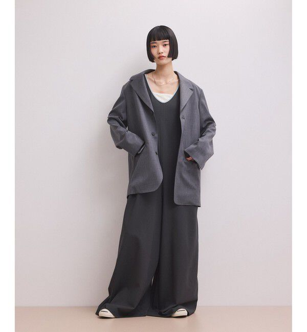 ADAM ET ROPE'「【WEB限定】バイカラーオールインワン」|オールインワン|