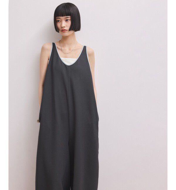 ADAM ET ROPE'「【WEB限定】バイカラーオールインワン」|オールインワン|