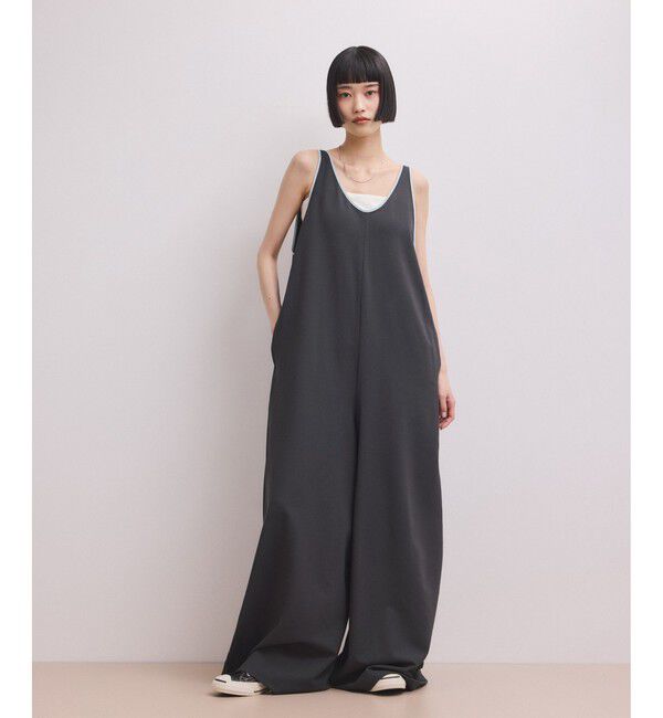 ADAM ET ROPE'「【WEB限定】バイカラーオールインワン」|オールインワン|