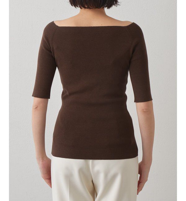 THE PAUSE「【THE PAUSE】オフショルハーフスリーブプルオーバー」|ニット・セーター|