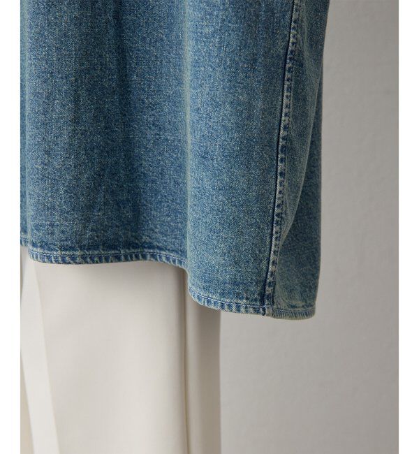  「DENIM刺繍チュニックシャツ」|シャツ・ブラウス|