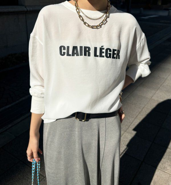  「袖リブバックボタンジョーゼットロゴプルオーバー」|シャツ・ブラウス|