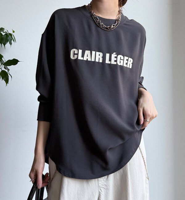  「袖リブバックボタンジョーゼットロゴプルオーバー」|シャツ・ブラウス|