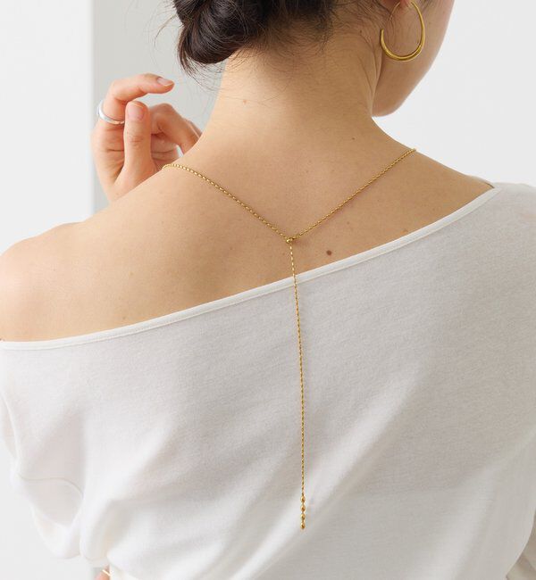  「予約【R.good（アールドットグッド）】ボールスライドラリエット」|ネックレス|