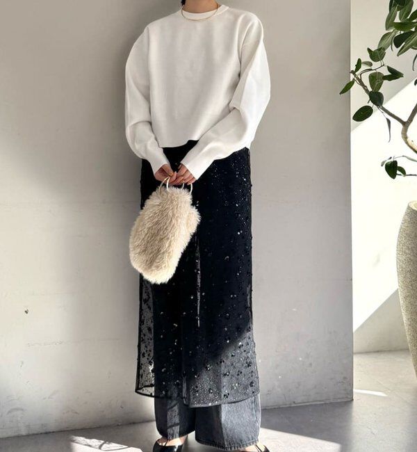  「スウェットライククルーニット」|Tシャツ・カットソー|