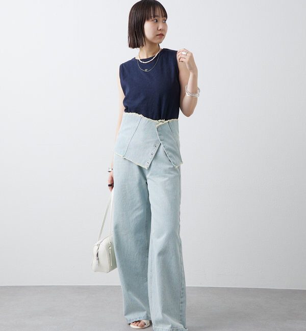  「テレコスリーブレスT」|キャミソール|