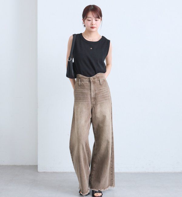  「テレコスリーブレスT」|キャミソール|