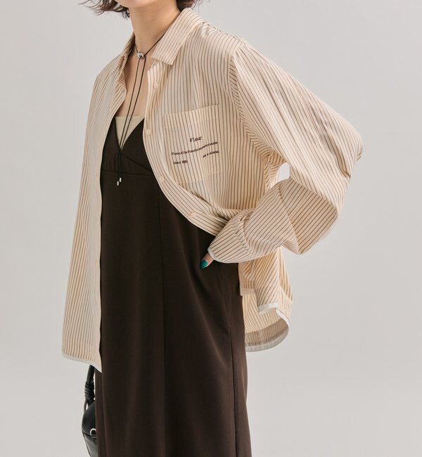  「ポケット刺繍ストライプシャツ」|シャツ・ブラウス|