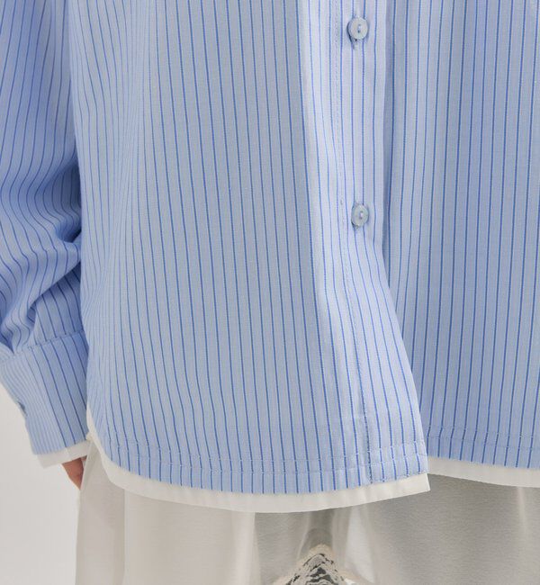  「ポケット刺繍ストライプシャツ」|シャツ・ブラウス|