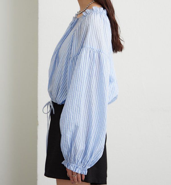  「ラメストライプビスチェSETブラウス」|シャツ・ブラウス|