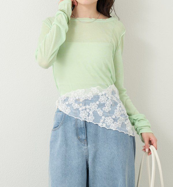  「チュールタグシアーロンT」|Tシャツ・カットソー|