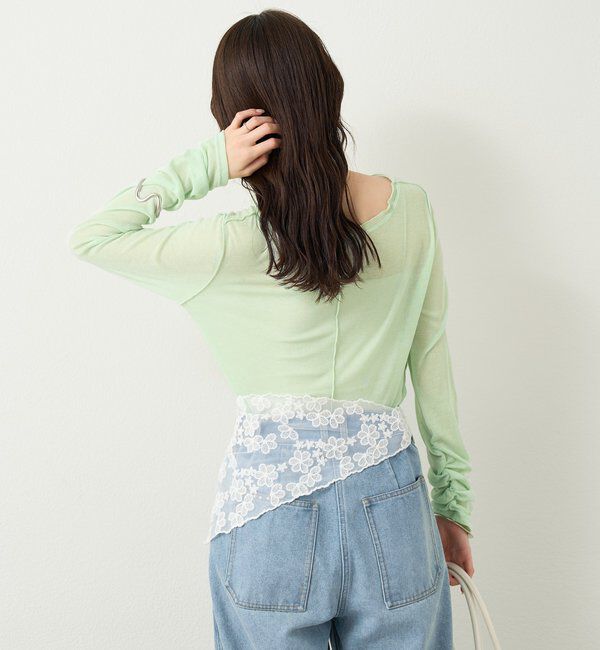  「チュールタグシアーロンT」|Tシャツ・カットソー|