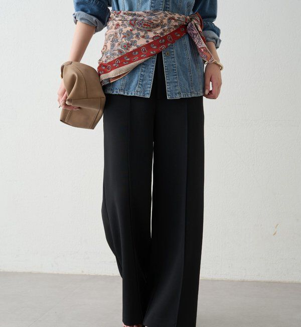  「ボンディングパンツ」|チノ|ブラック