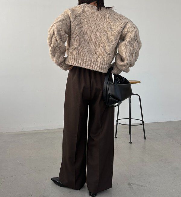  「BIGケーブルカーディガン」|カーディガン|