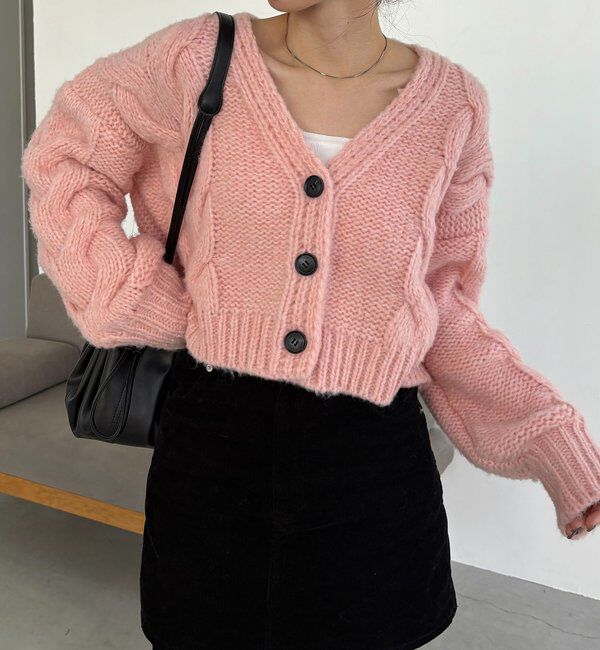  「BIGケーブルカーディガン」|カーディガン|