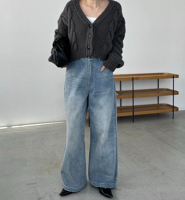  「BIGケーブルカーディガン」|カーディガン|