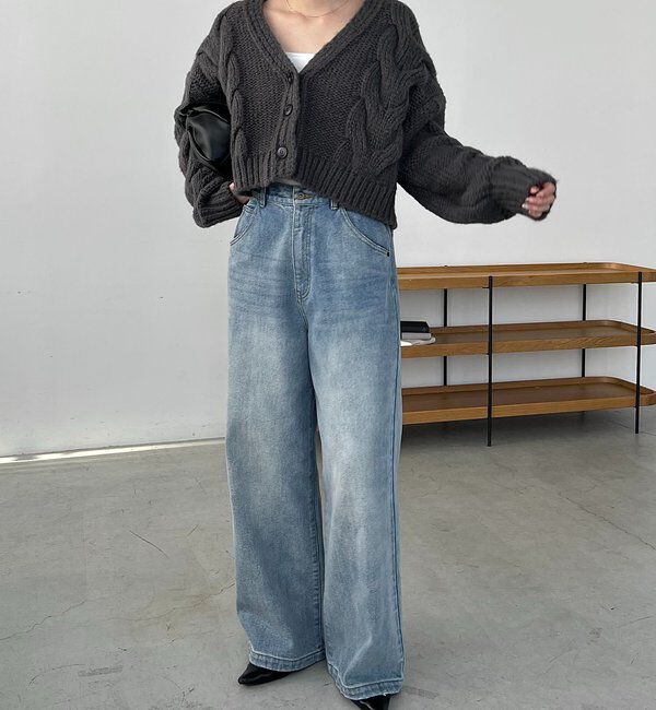  「BIGケーブルカーディガン」|カーディガン|