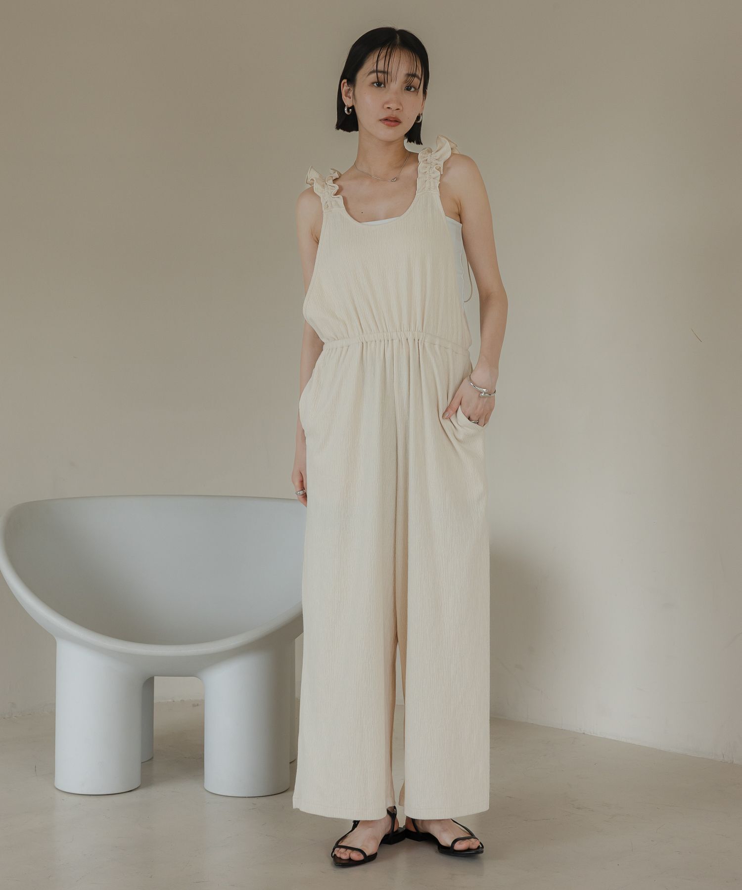 LOWRYS FARM「フリルサロペット」|オールインワン|NTL