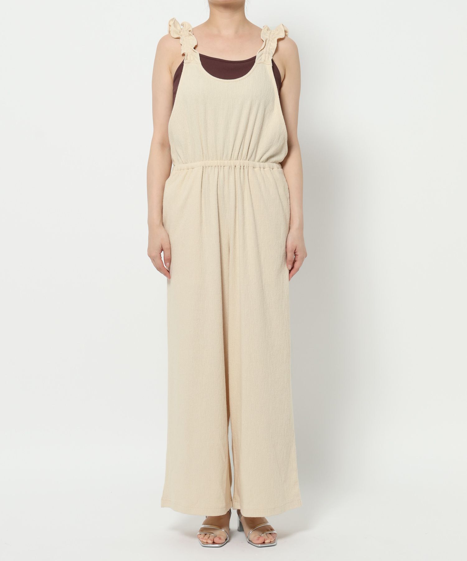 LOWRYS FARM「フリルサロペット」|オールインワン|