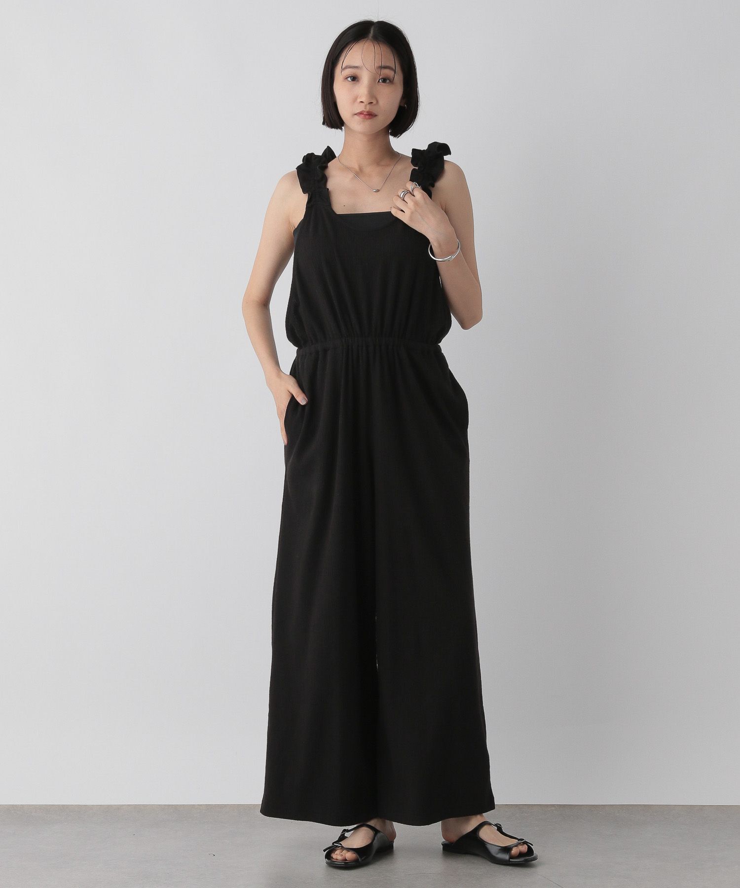 LOWRYS FARM「フリルサロペット」|オールインワン|