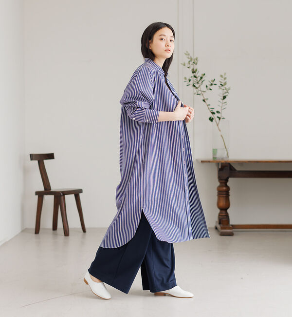 collex「【Alltid】スーピマコットンシャツワンピース」|ワンピース|