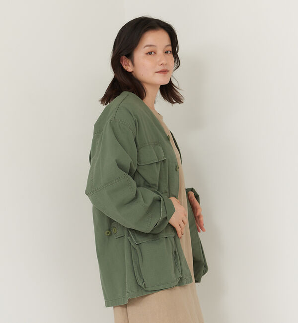 collex「【ROTHCO/ロスコ】Vネック シャツジャケット」|ブルゾン・スタジャン|