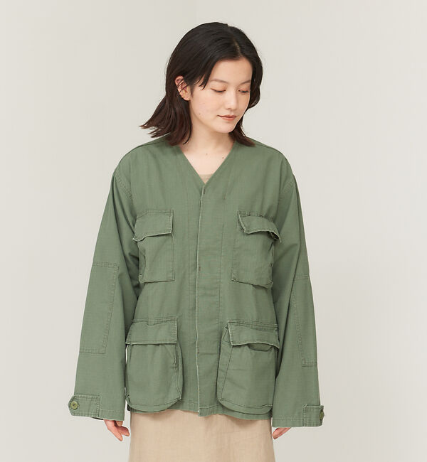 collex「【ROTHCO/ロスコ】Vネック シャツジャケット」|ブルゾン・スタジャン|