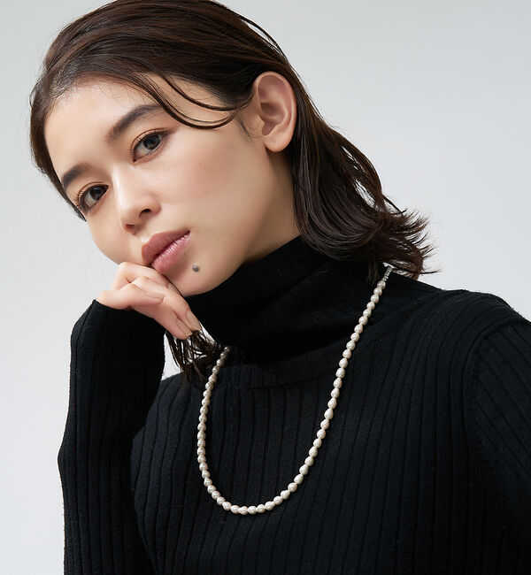 collex「【Ljud/ユード】ガラスバロックパール&times;ボールチェーンネックレス」|ネックレス|