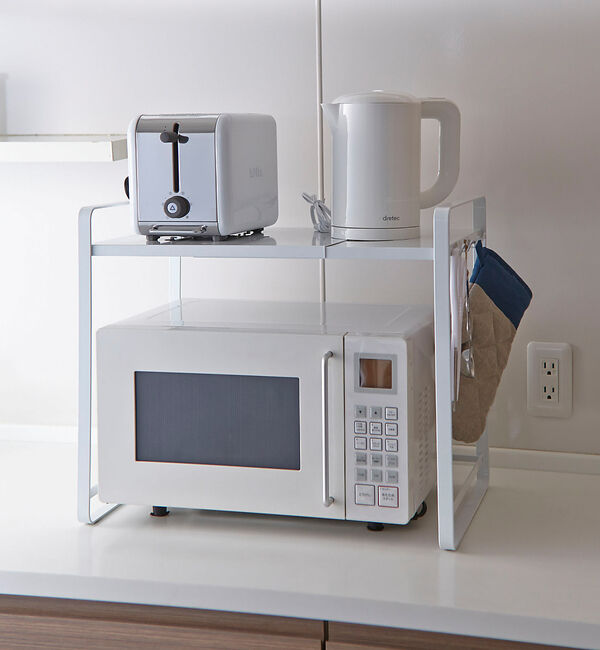 collex「【tower】伸縮レンジラック」|食器・キッチングッズ|ホワイト