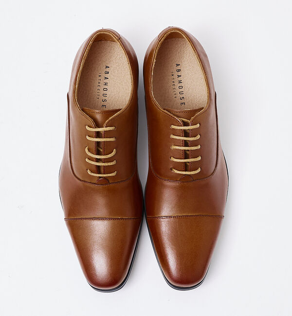 ABAHOUSE「【WEB限定】内羽根 ストレートチップ レザー シューズ」|ビジネス・ドレスシューズ|